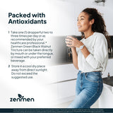Ingredientes naturales de Zenmen Tinctura Cascara Nuez Verde