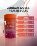 UriZen con Astragin y cranberry, ingredientes para apoyo urinario.