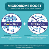 Zentastic Probiotics liberación diferida protege cápsulas en estómago.