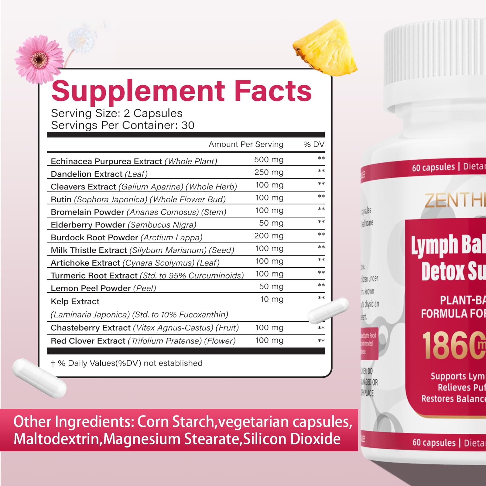Zenthixion principales ingredientes diente de leon sauco: apoyo natural.