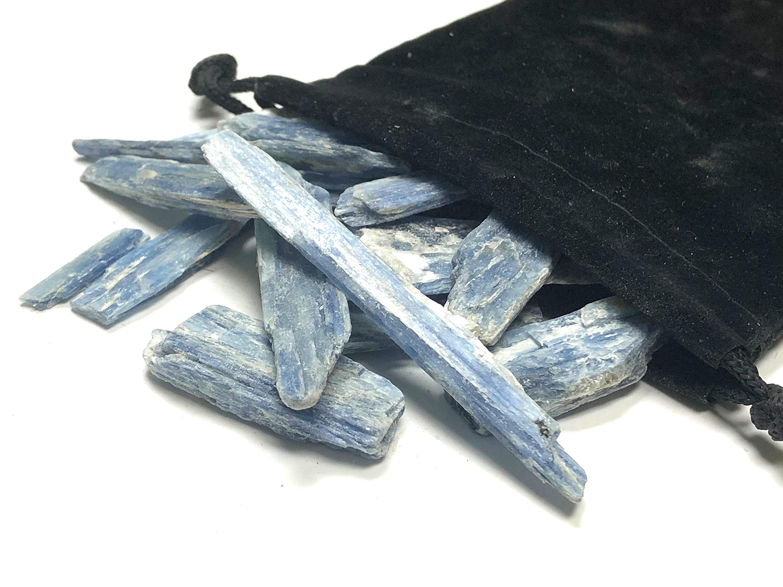 Piedras Zentron cianita azul para decoración y colección.