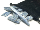 Piedras Zentron cianita azul para decoración y colección.