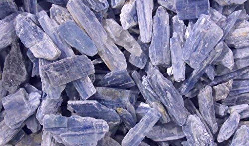 Piedras Zentron cianita azul para joyería artesanal.