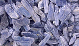 Piedras Zentron cianita azul para joyería artesanal.