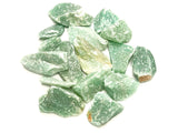 Zentron Crystal Collection aventurina verde bruta, piezas de 1–2 pulgadas para lapidario