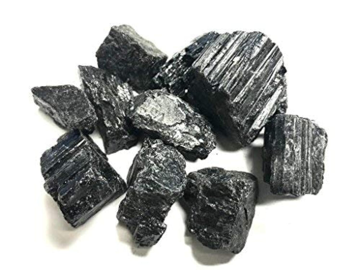 Zentron Crystal Collection turmalina negra bruta, pieza grande para tallado.