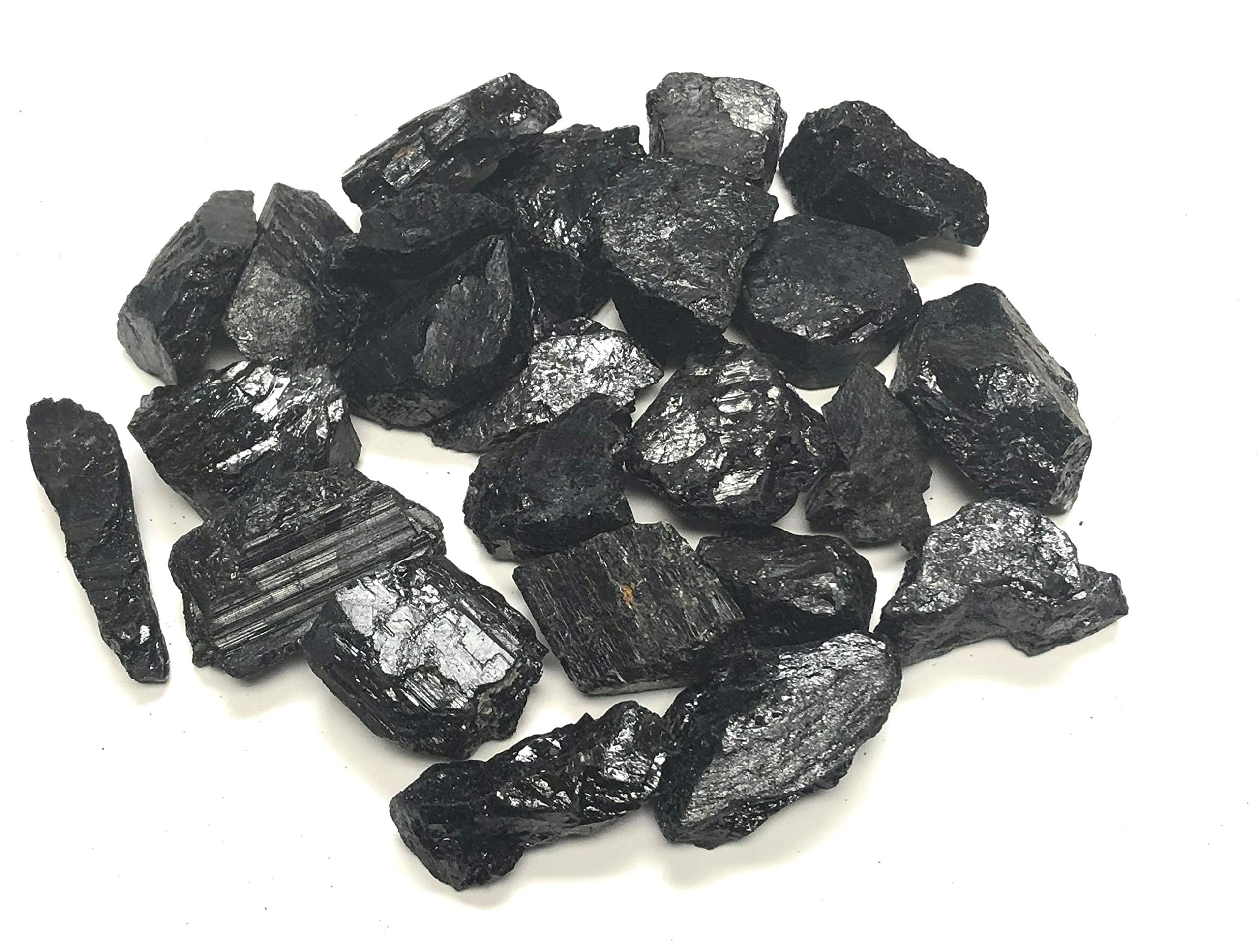 Zentron Crystal Collection turmalina negra bruta, pieza grande para joyería y decoración.