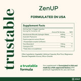 ZenUP NAD+ frasco visible, diseño limpio y moderno.
