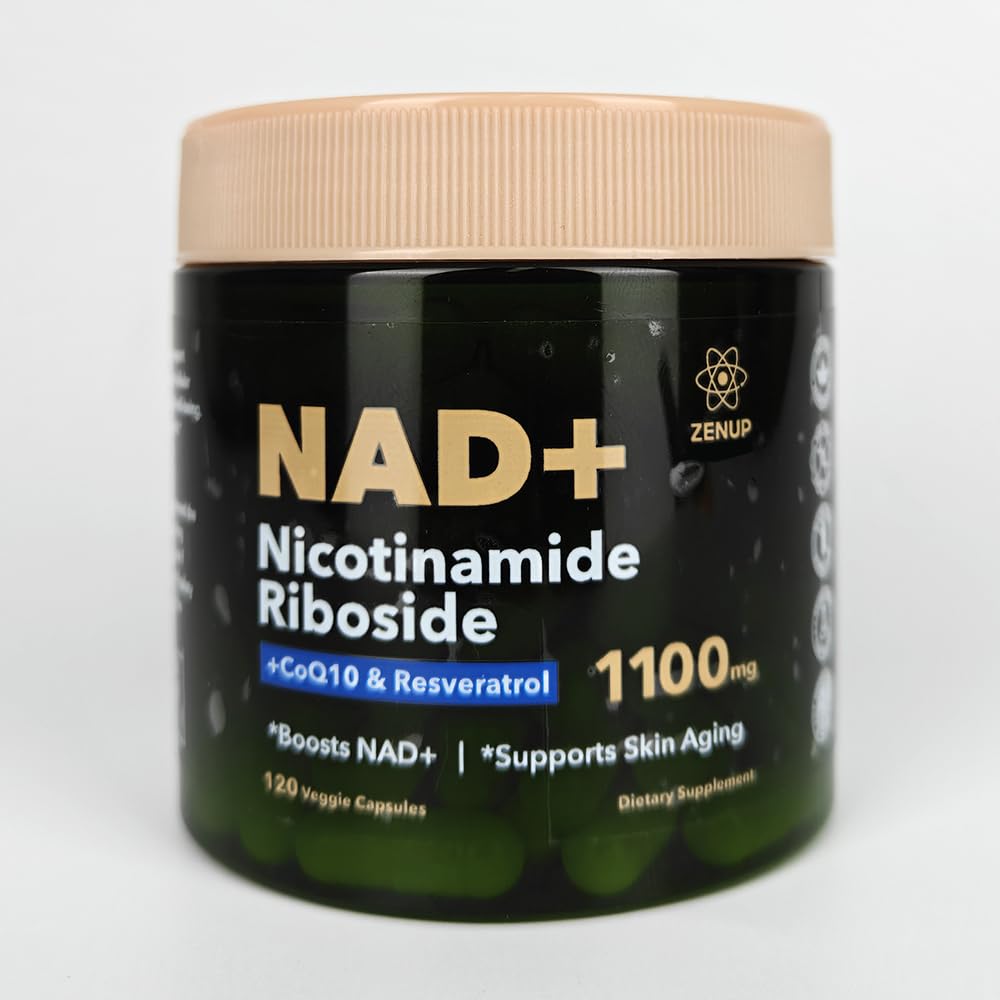 ZenUP NAD+ cápsulas, toma diaria para claridad mental y vitalidad.