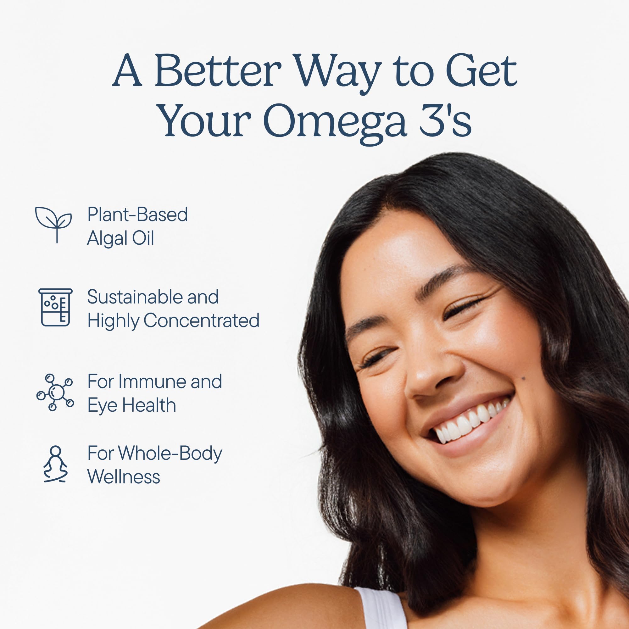 Omega 3 de algas Zenwise Health con DHA EPA y DPA para salud cerebral y cardíaca