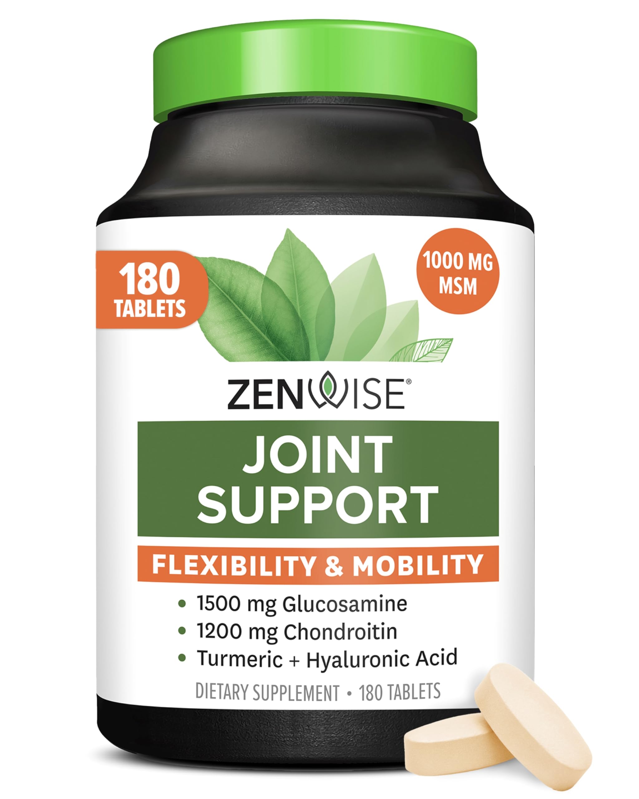Zenwise Health, botella de soporte articular para movilidad diaria.