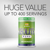 Zeo Health Zeolite Pure, estuche y caja para almacenamiento seguro