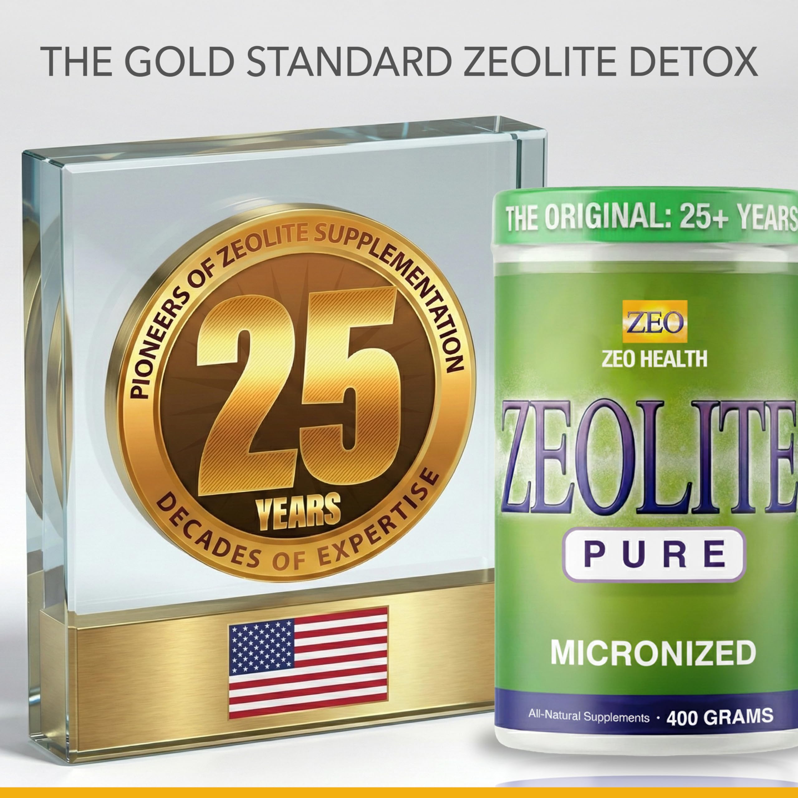 Zeo Health Zeolite Pure, mezcla con agua para consumo diario
