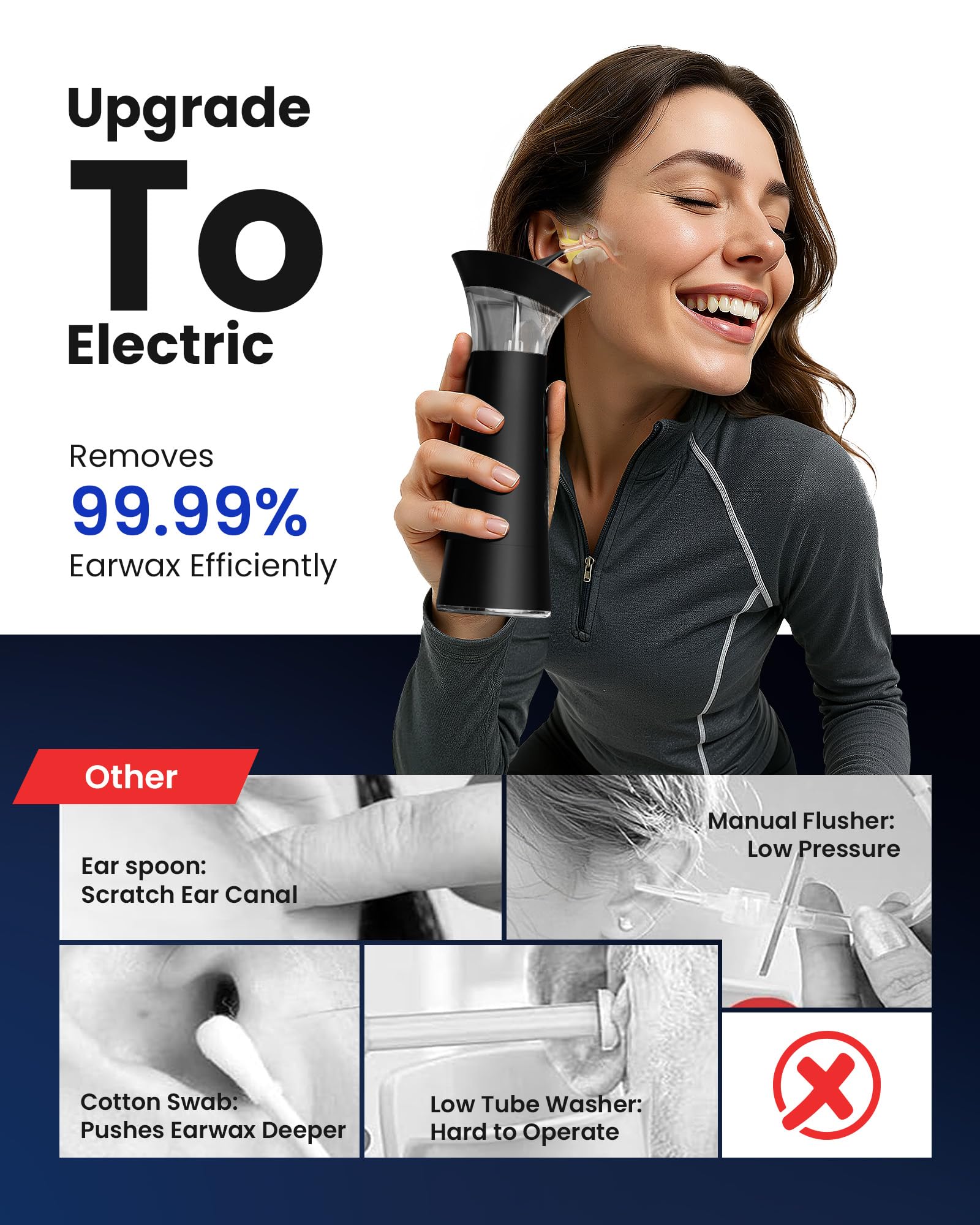Zephronic boquillas de repuesto incluidas para mantenimiento sencillo.