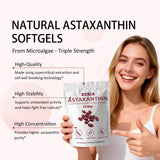 ZERIA Astaxantina 12mg, empaque sostenible para consumidores conscientes.