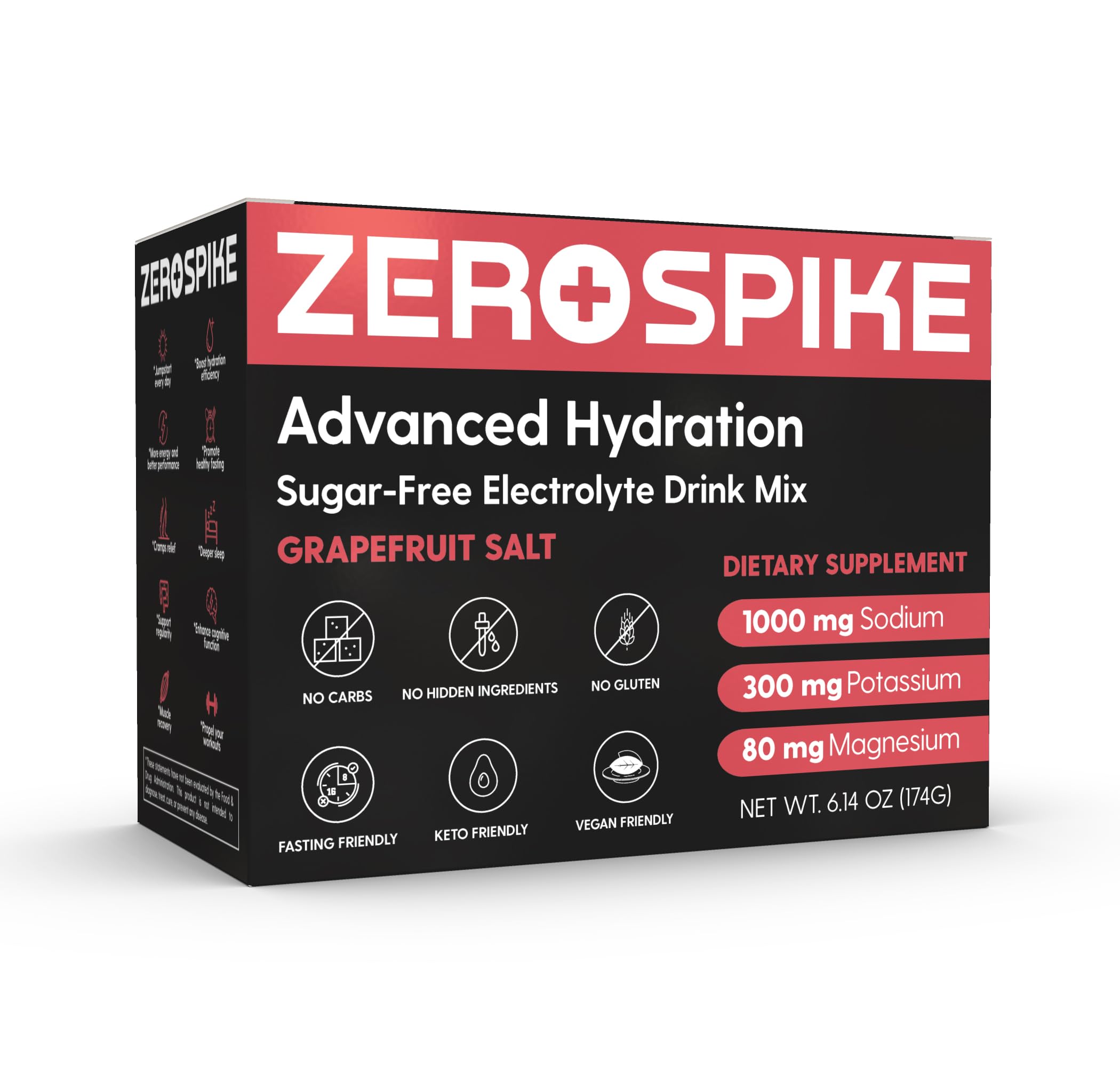 Zerospike: caja de 30 sobres para viajar y hacer deporte