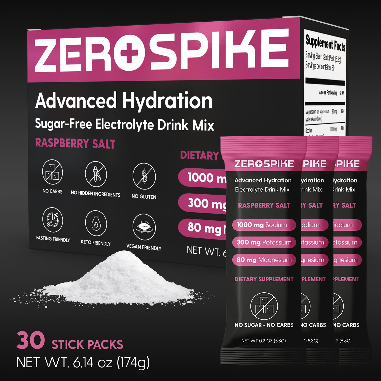 Zerospike dispersion rapida sabor frambuesa para uso diario