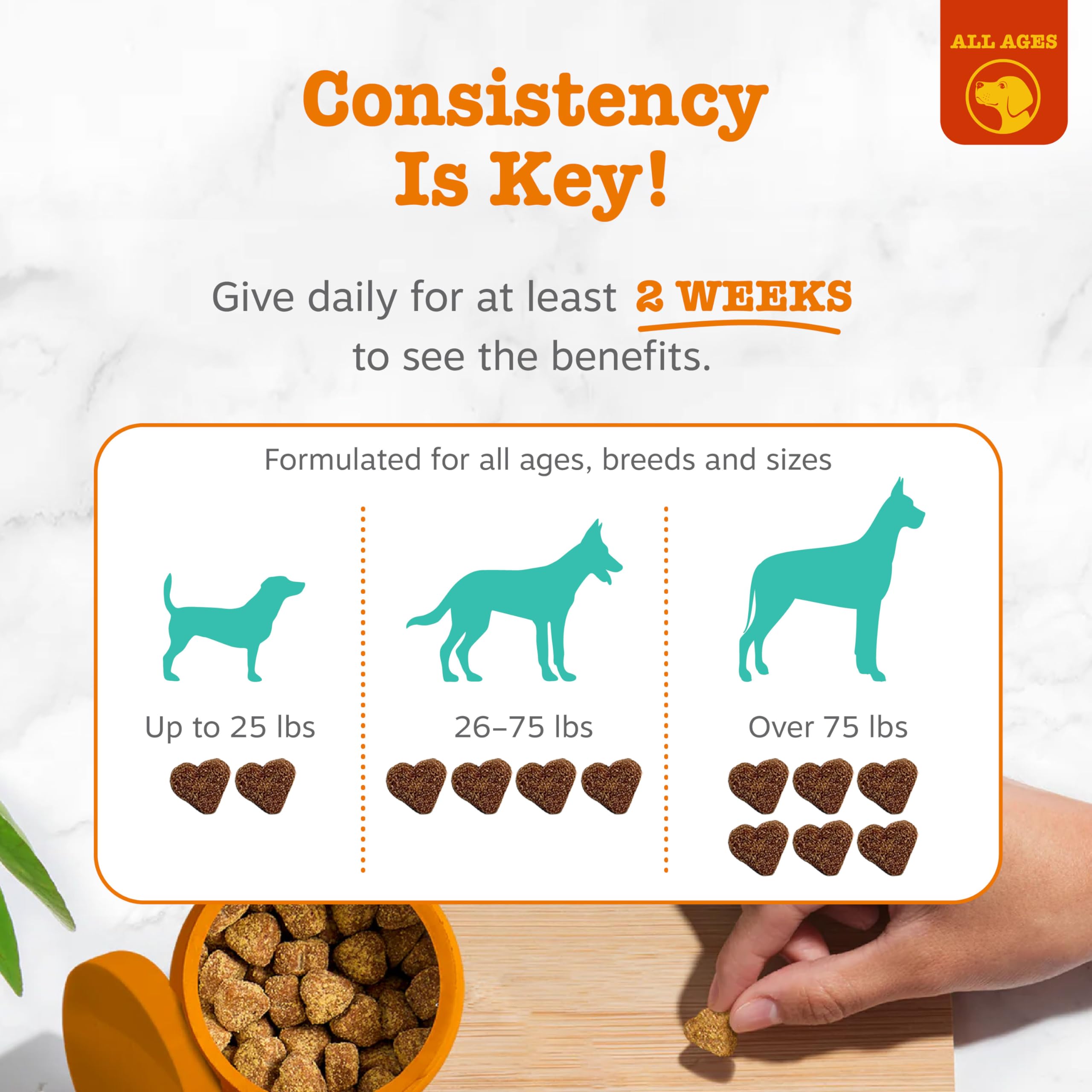 Control de placa y sarro para perros de todos los tamaños con Zesty Paws.