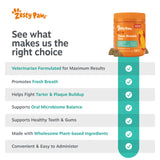 Salud bucal completa para perros de todos los tamaños con Zesty Paws.