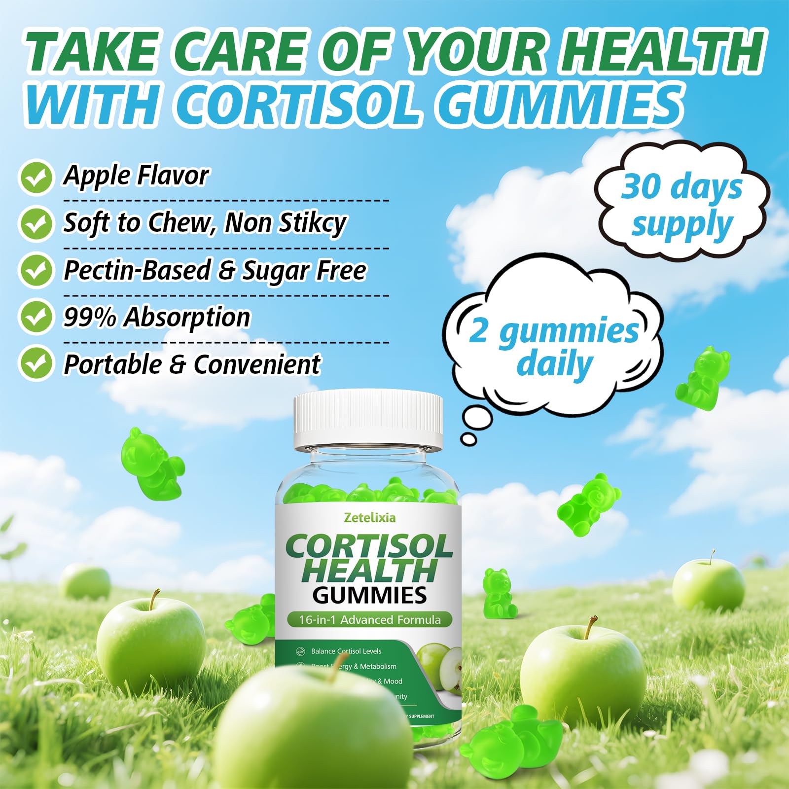 Cognición y concentración con Zetelixia Cortisol