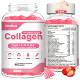 Gominolas de colágeno Zetelixia en botella para ingesta diaria conveniente.