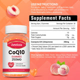 Zetelixia CoQ10 gomitas durazno, sabor agradable para incorporar antioxidantes.