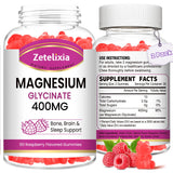 Zetelixia gominolas magnesio glicinato, frambuesa, frasco destacando sabor y calidad