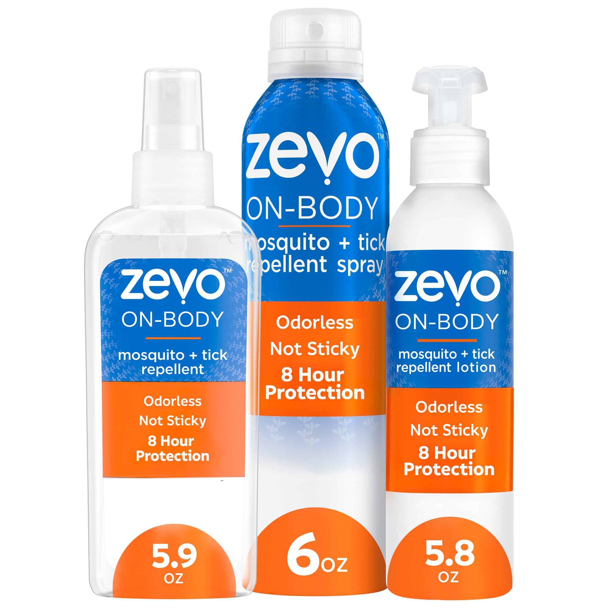 ZEVO On-Body Aerosol: protección de 8 horas contra mosquitos y garrapatas al aire libre.