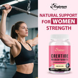 Zeylamum Creatina para Mujeres, etiqueta clara, sin gluten ni lactosa, pureza garantizada