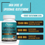 Etiqueta clara de Zeylamum Glutatión Liposomal para revisar ingredientes.