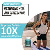 Ingredientes clave: ácido hialurónico y resveratrol en Zeylamum Glutatión Liposomal.