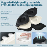 ZGGCD mascarilla dormir correa ajustable doble se mantiene en su lugar.