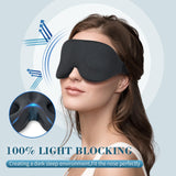 ZGGCD mascarilla dormir inclinación 15° reduce presión en sienes para dormir de lado.