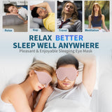 ZGGCD Mascara para dormir para mujeres y hombres con confort
