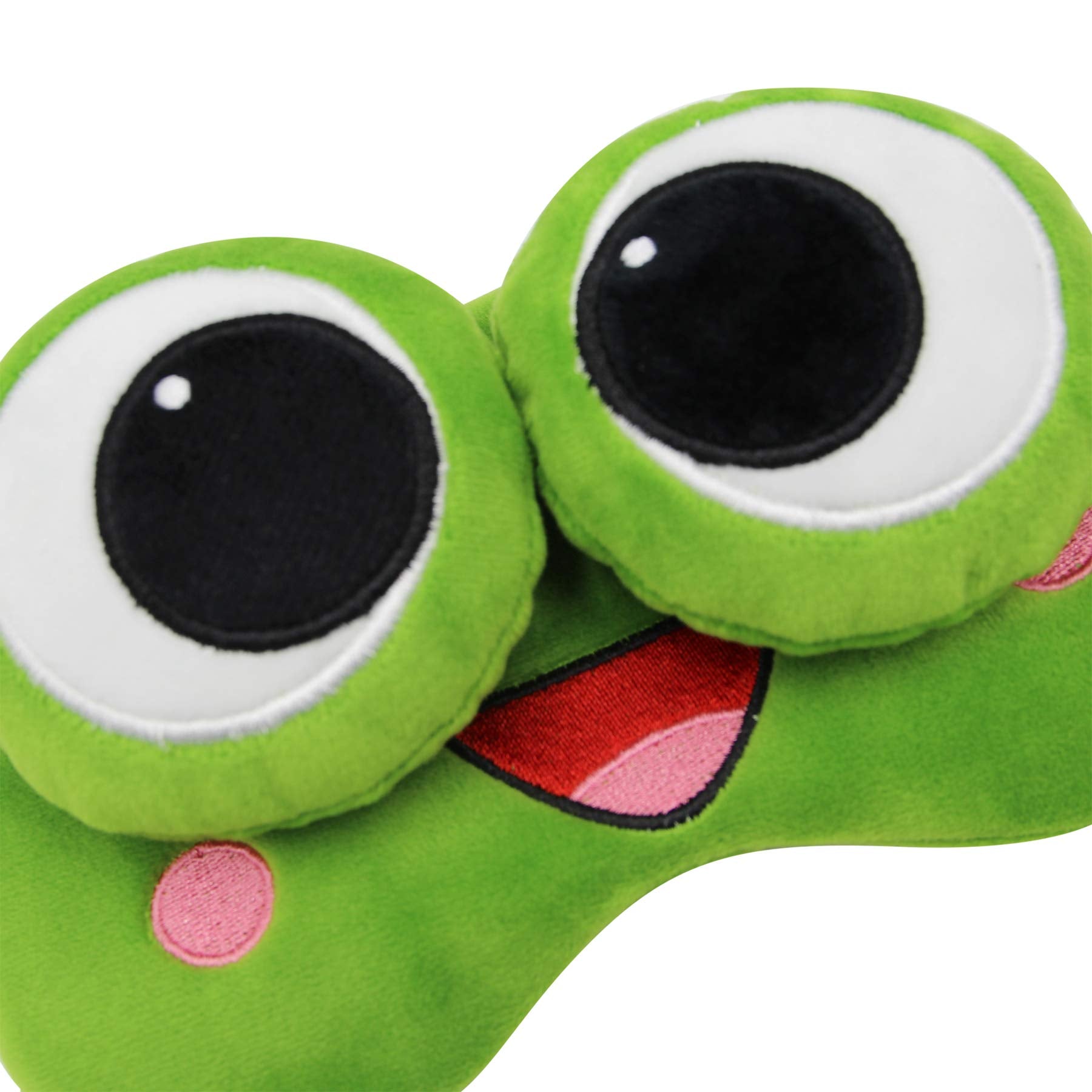 Maskara ZGMYC Rana Verde ideal para viajes y descansos prolongados.