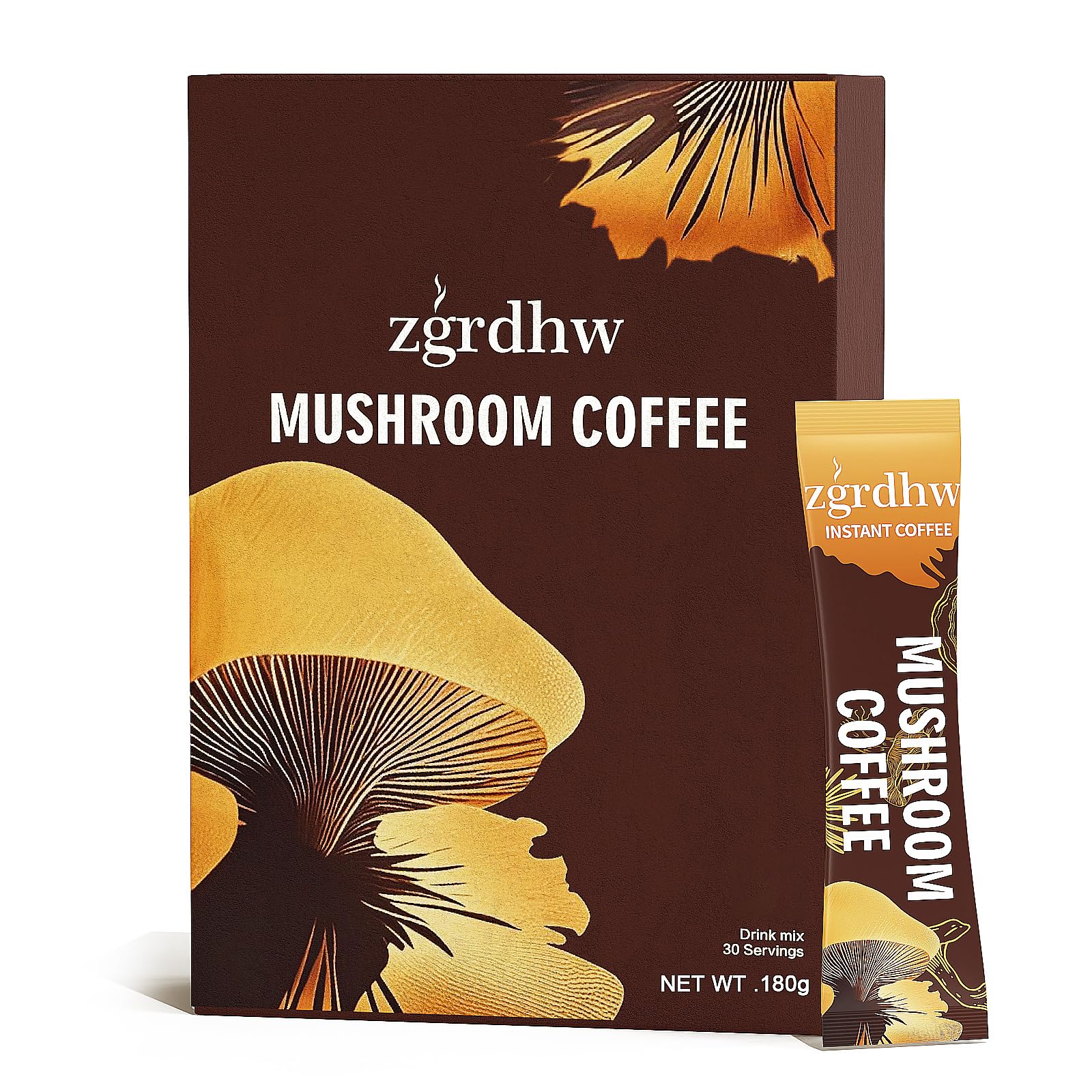 zgrdhw café de hongos, sobre individual, ideal para empezar el día con conveniencia.