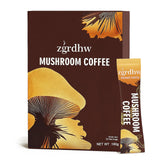 zgrdhw café de hongos, sobre individual, ideal para empezar el día con conveniencia.