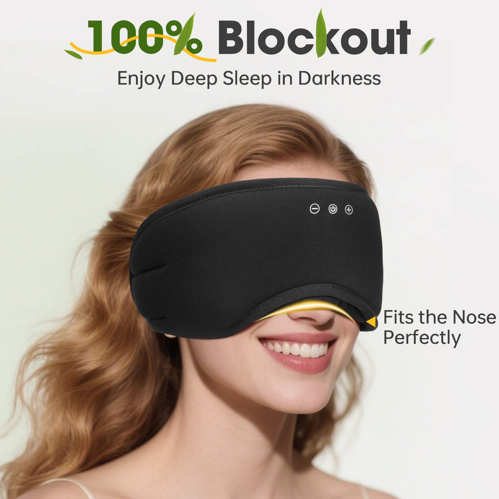 zhennyemei bloqueo de luz ajustable para dormir en habitaciones brillantes
