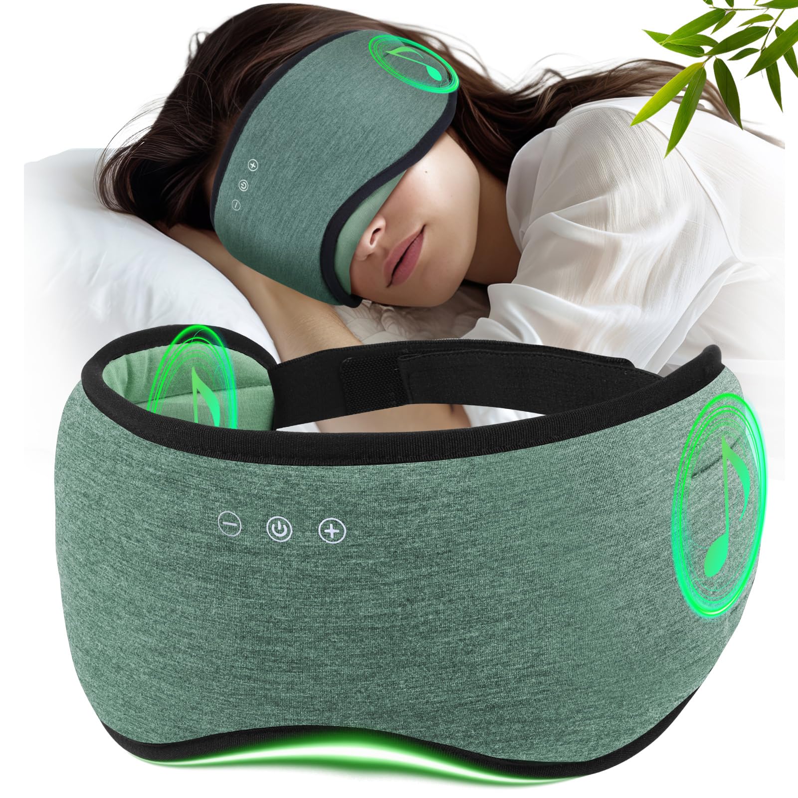 Zhenyemei máscara-suenio-inalambrica: oscuridad total para dormir mejor.