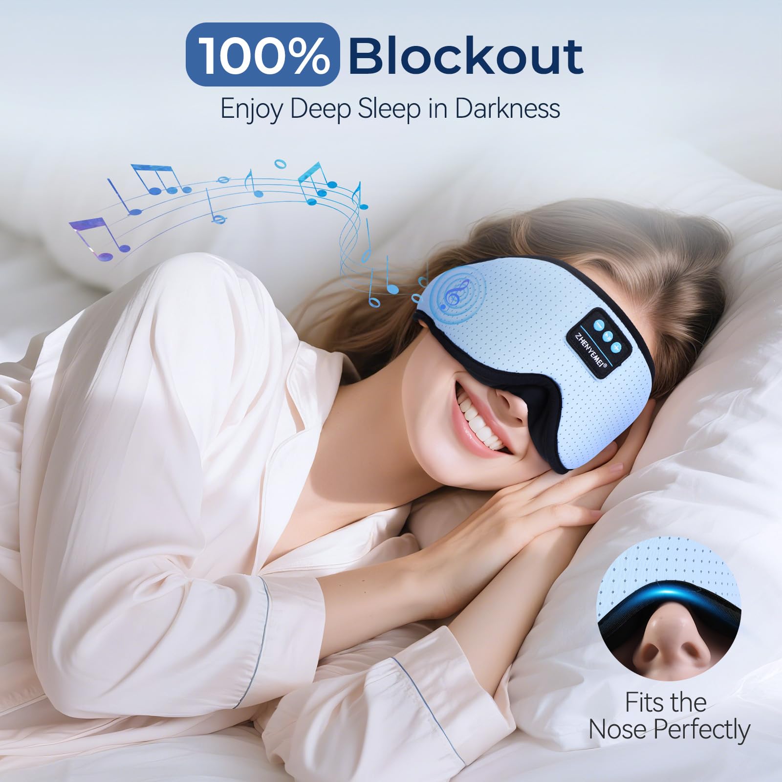 ZHENYEMEI parlantes integrados para escuchar música o podcasts al dormir