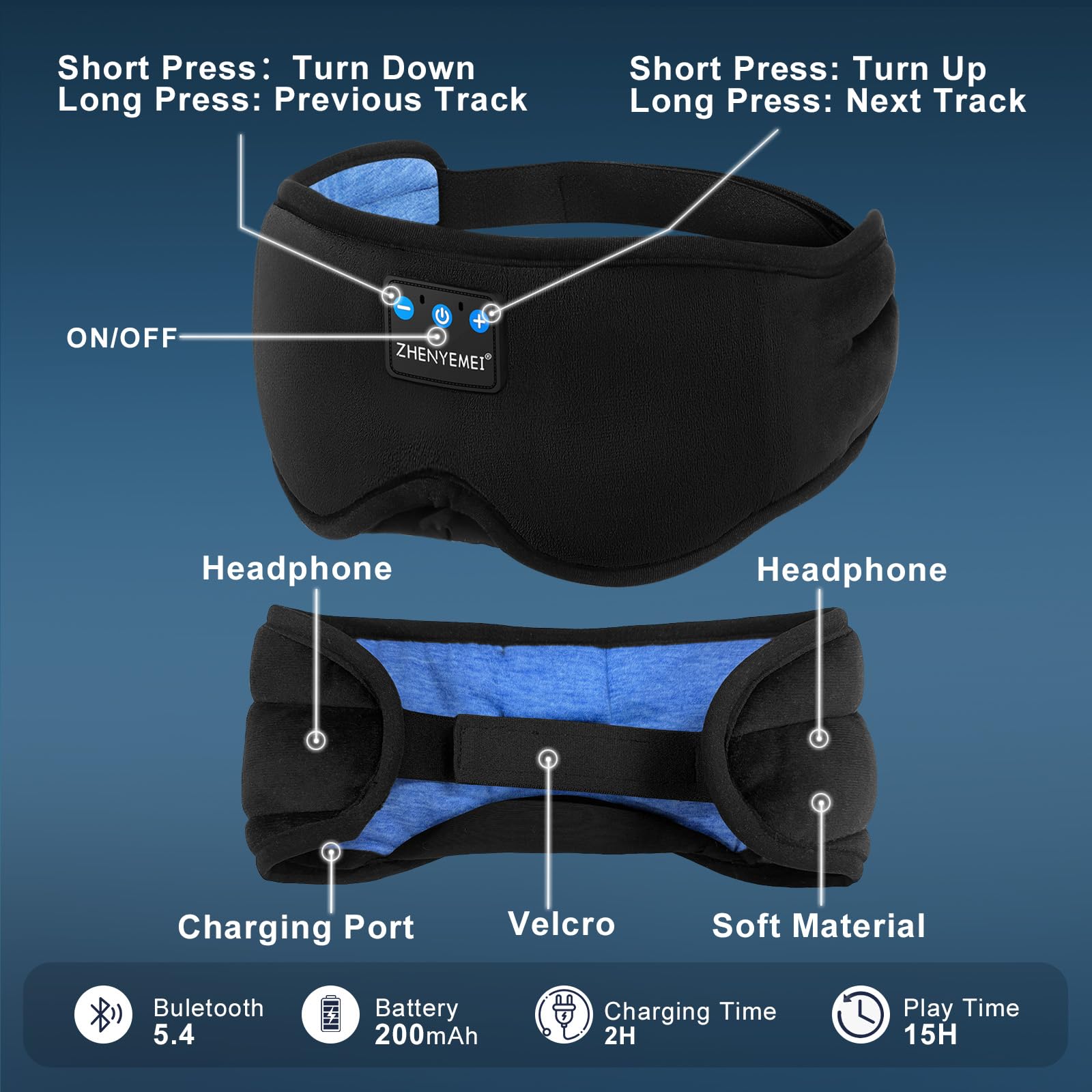 zhenyemei ideal para avión, oficina o gimnasio, compacto y portátil.