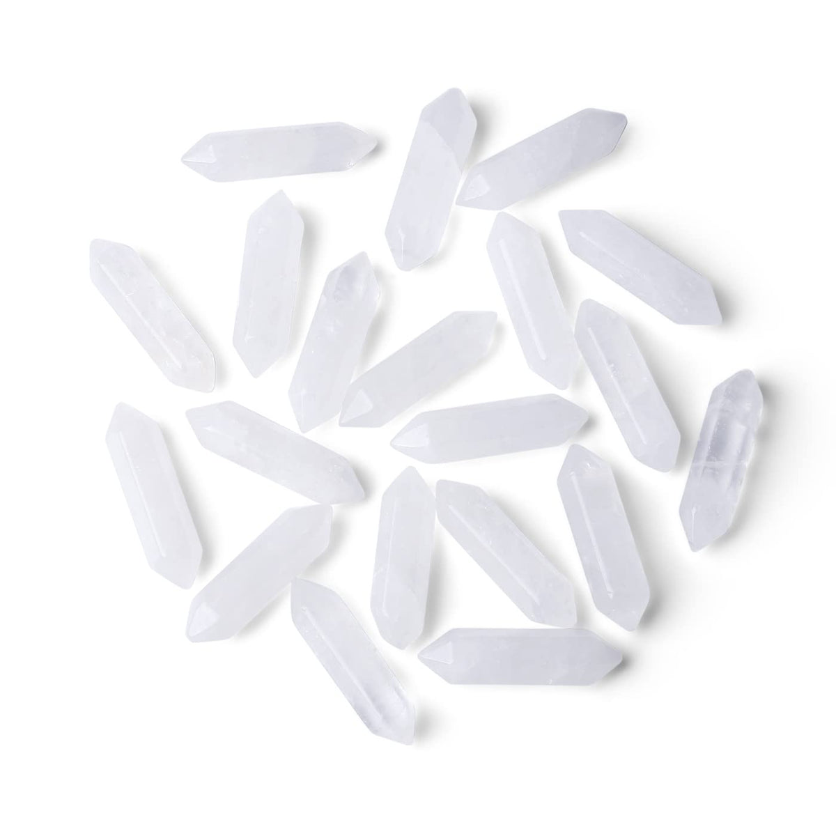 ZHIYUXI varita de cuarzo claro pulida, ideal para relajación y decoración zen.
