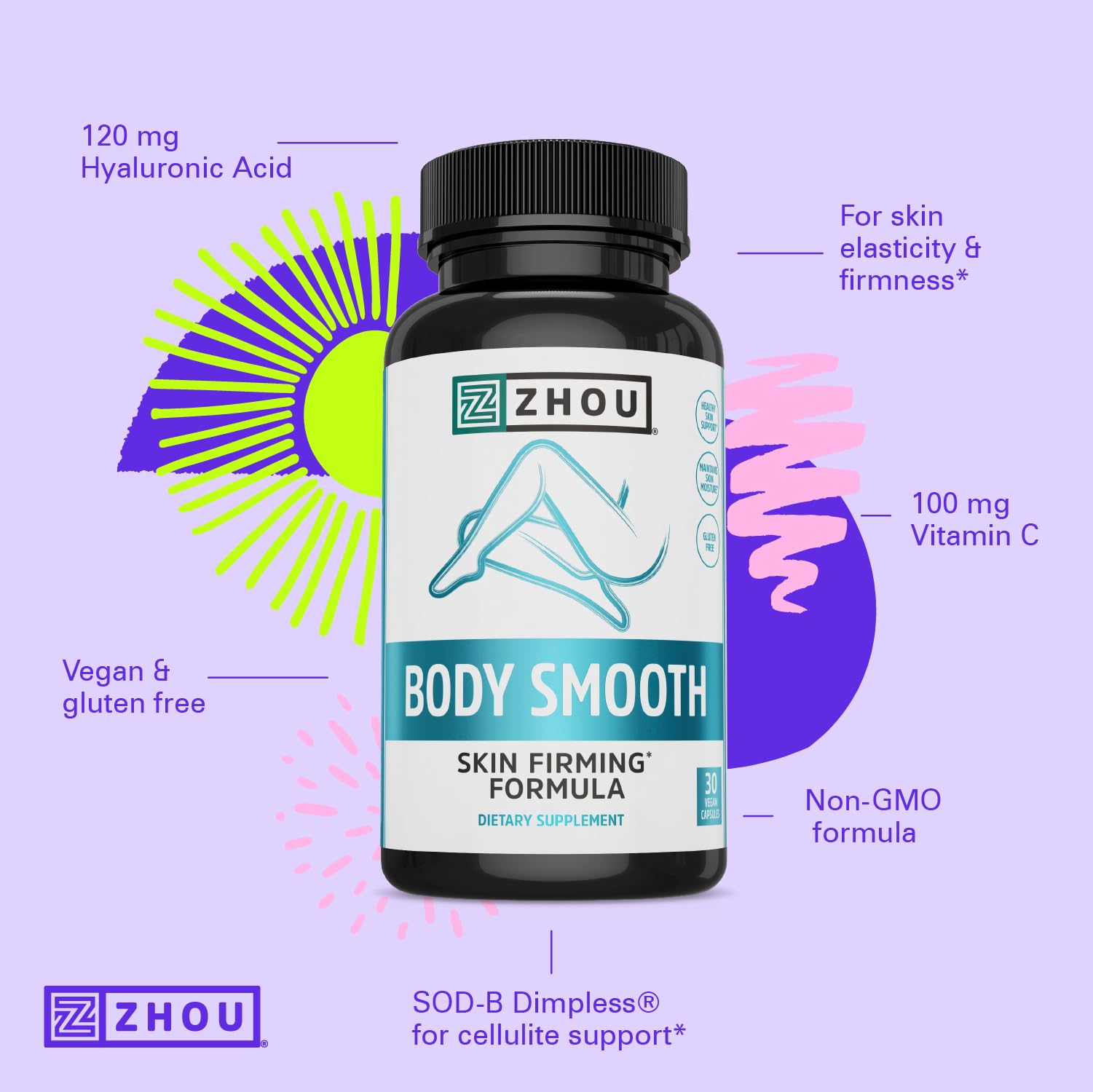 ZHOU Body Smooth con Dimpless podría ayudar a la apariencia de la celulitis.