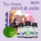 Mezcla de ashwagandha y GABA en Zhou Calma Now para tranquilidad
