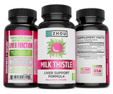 ZHOU Cardo Mariano: mezcla de extracto y polvo herbal para beneficios completos