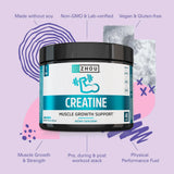 Mezcla Zhou Creatine Monohidrato con agua para consumo rápido