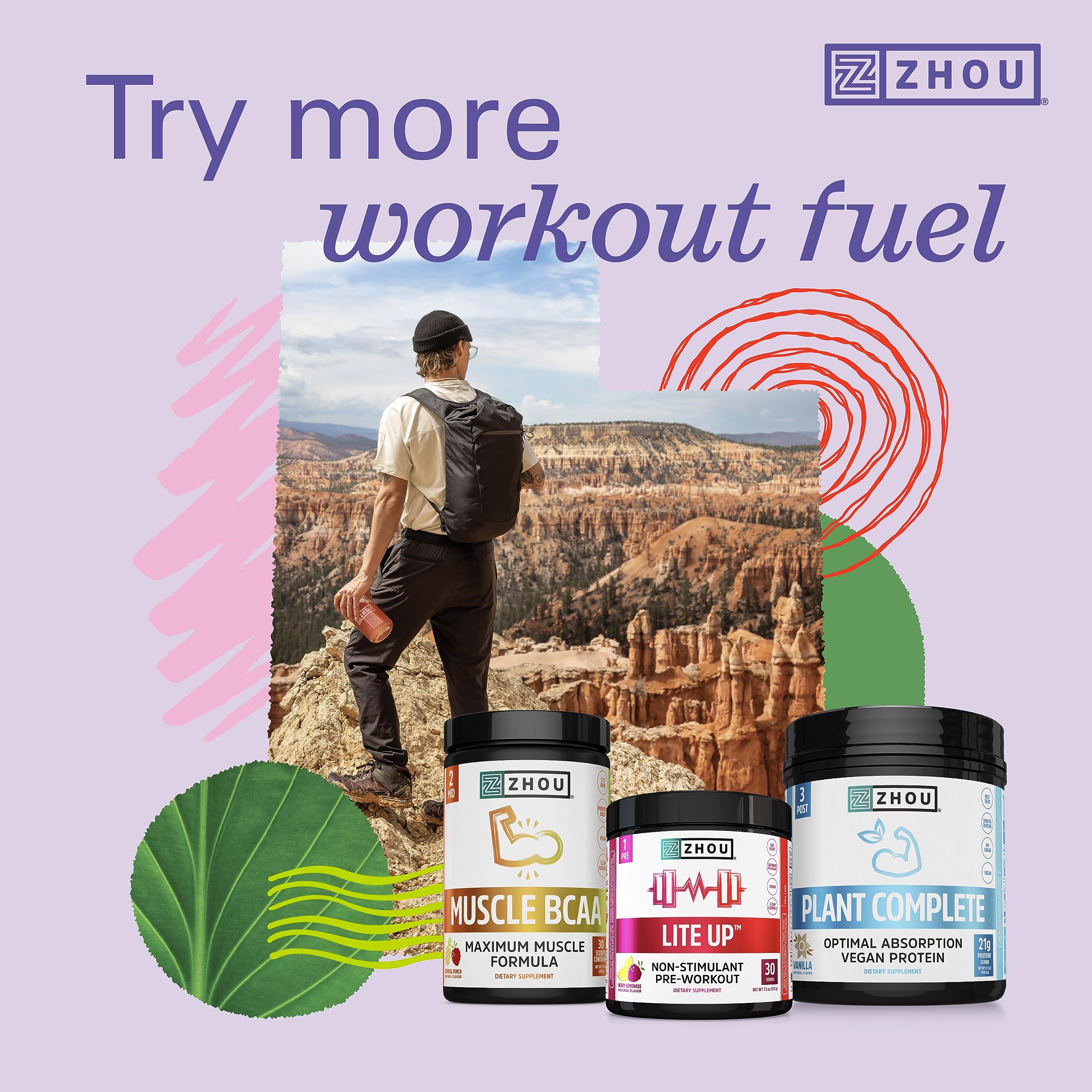 Batido con Zhou Creatine Monohidrato para entrenamiento activo