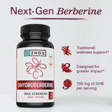 Etiqueta clara de ZHOU Dihidroberberina destaca ingredientes naturales
