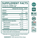 Cuchara medidora de Zhou Espirulina para porciones fáciles en batidos.