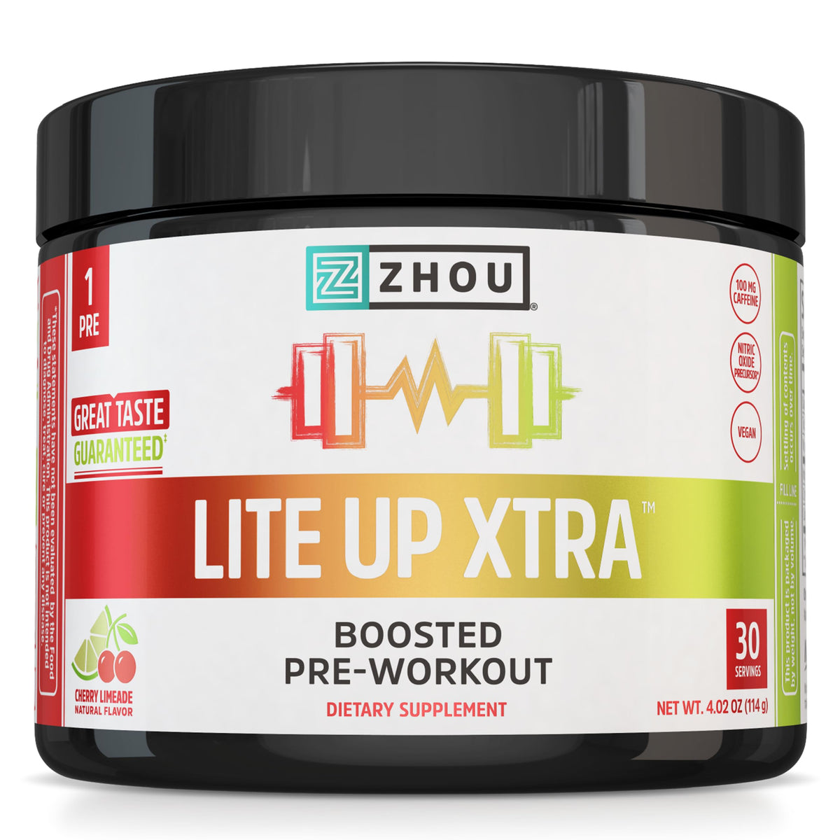 ZHOU Lite Up Xtra envase frontal listo para energía limpia durante el entrenamiento